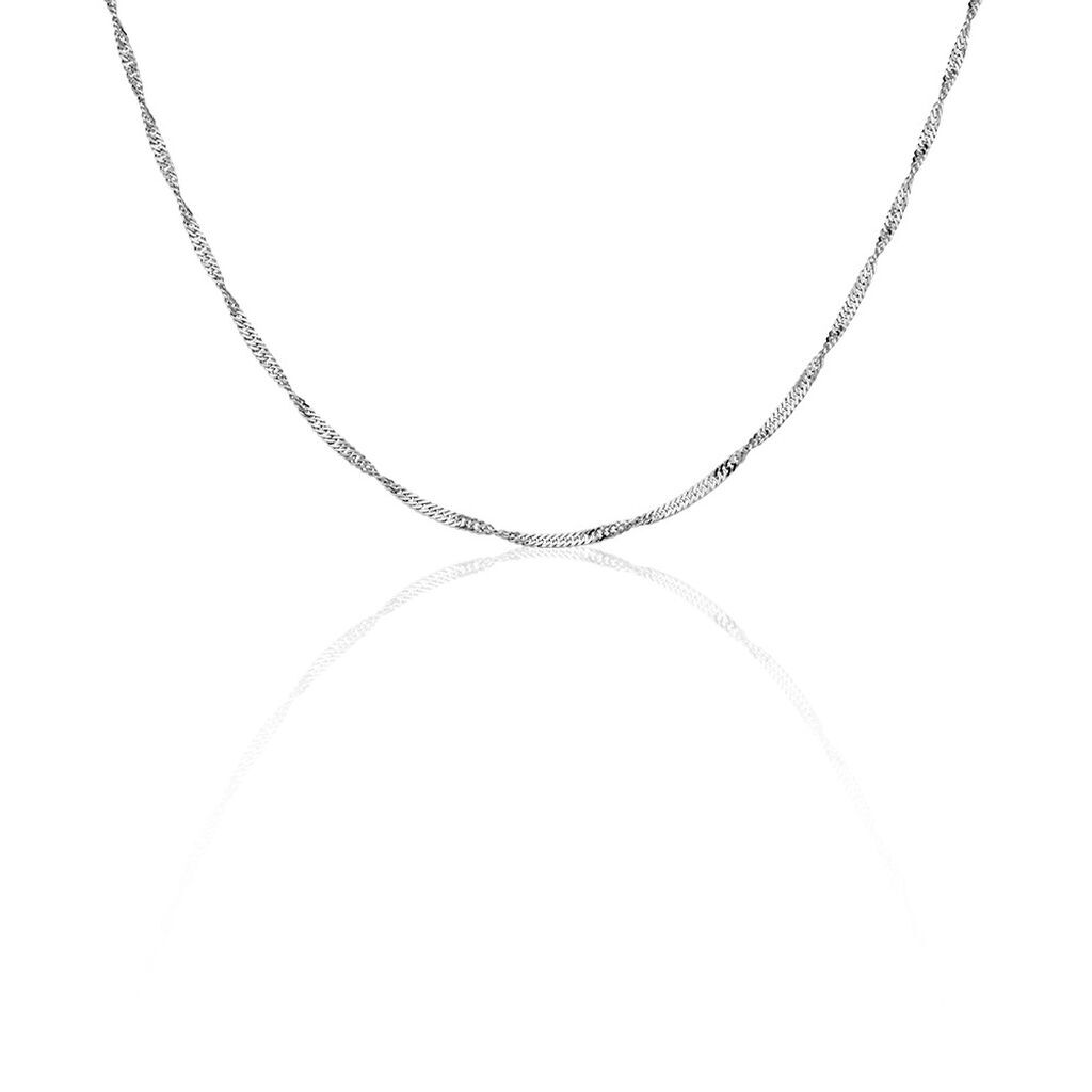 Damen Kette Silber Silber 925 Singapur S 2,40mm  - Halsketten Damen | OROVIVO