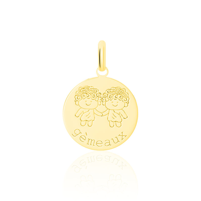 Pendentif Or Jaune Zodiaque Gemeaux - Spannringe Kinder | OROVIVO