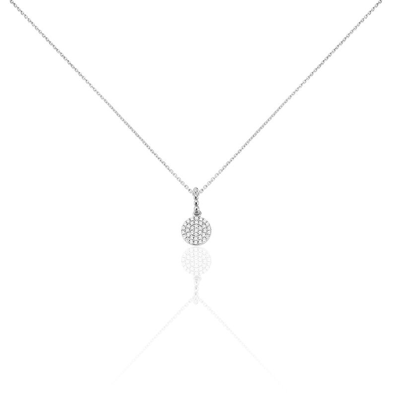 Collier Andra Or Weiss Pastille Oxydes - Spannringe Damen | OROVIVO