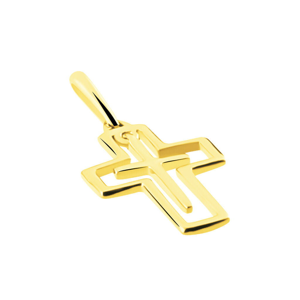 Kreuz Anhänger Gold 375 Debora - Schmuckanhänger Familie | OROVIVO