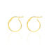 ASMA DIAMANTE ZEBR Damen Creolen Gold 375 (9 Karat)