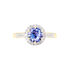CATHERINE Damen Ring Gold 585 (14 Karat) Tansanit Blau 1,4 ct