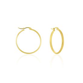 Damen Creolen Edelstahl Vergoldet 30mm - Creolen Damen | OROVIVO