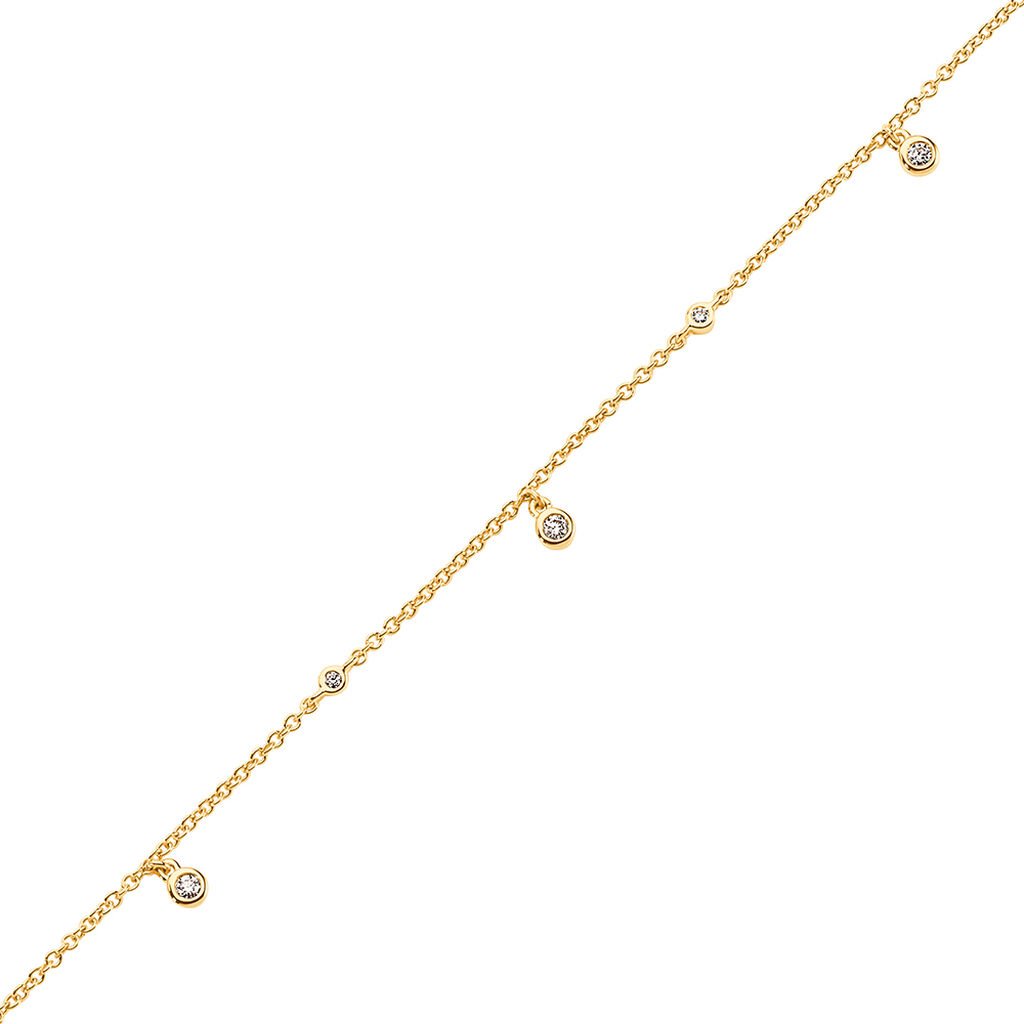MOANA Damen Armband Gold 585 (14 Karat) Synthetischer Diamant Weiß 0,020 ct - Armbänder Damen | OROVIVO