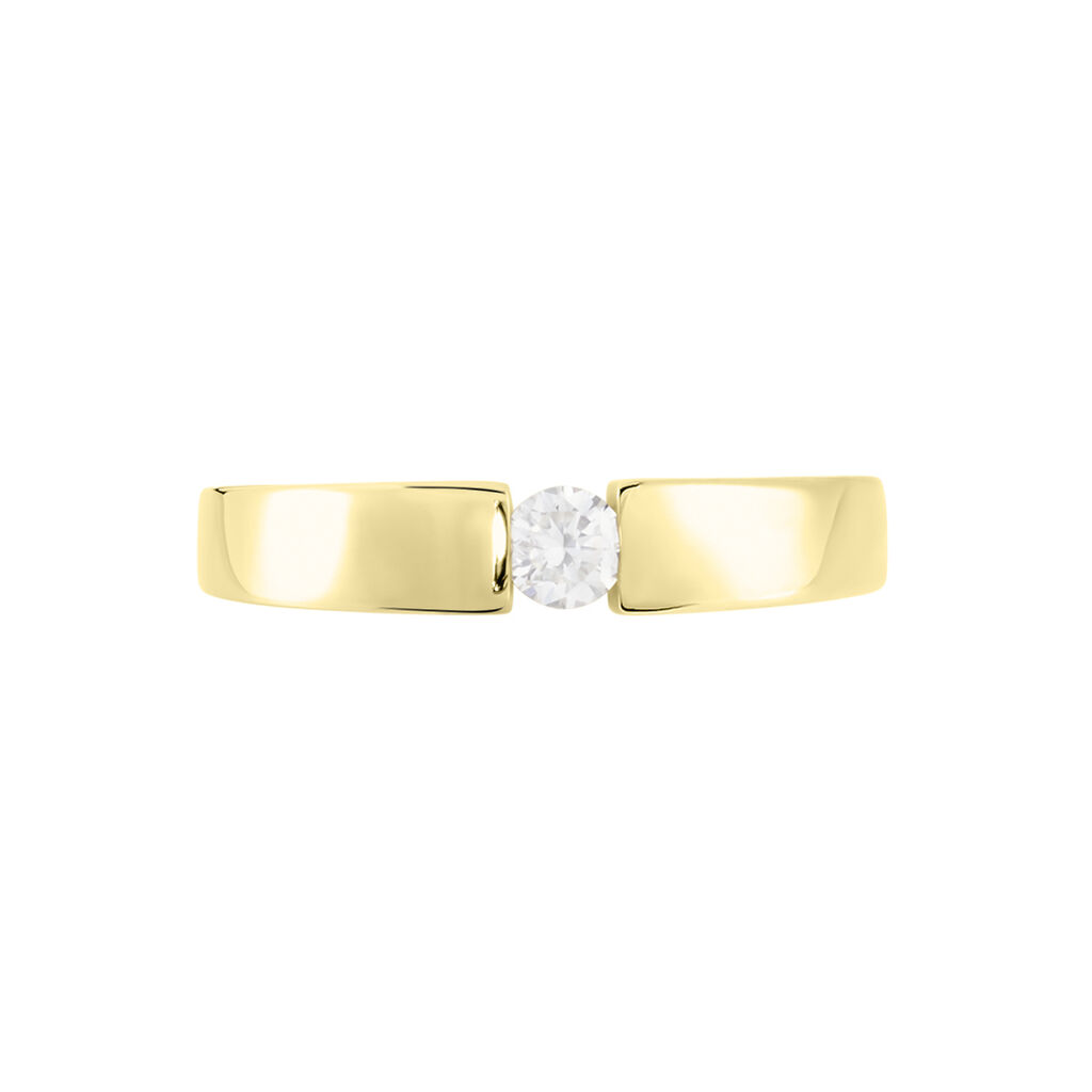 SEVILLE Damen Ring Gold 375 (9 Karat) Diamant Wei&szlig; 0,2 ct