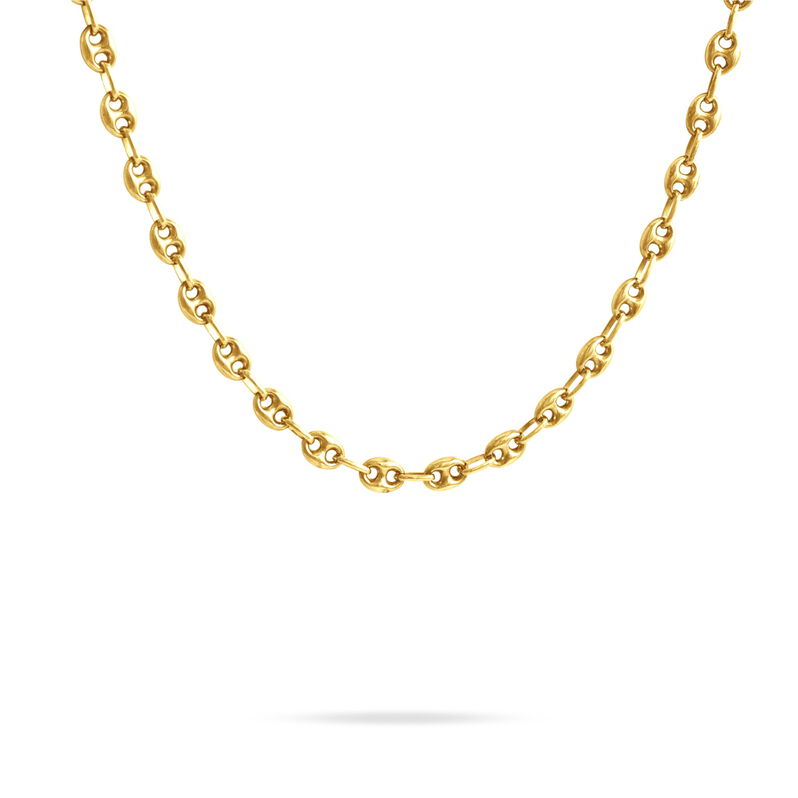 Collier Rizelene Maille Grain De Café Or Jaune - Spannringe Damen | OROVIVO
