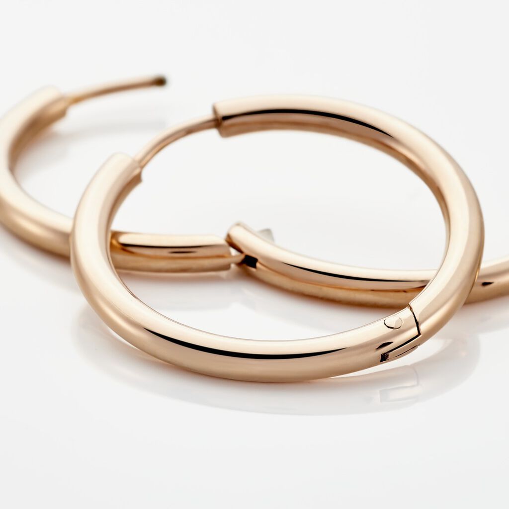 SCARLET Damen Creolen Titan rosevergoldet B 2,5 mm