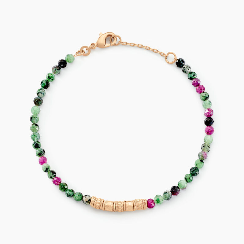 Bracelet Manua Plaqué Or Jaune Pierre D'imitation - Spannringe Damen | OROVIVO