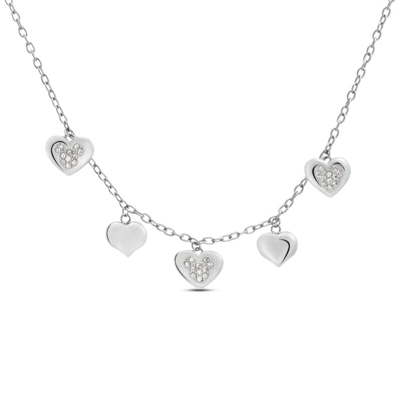 Collana Mickey Mouse & Friends Acciaio Cristallo - Spannringe Damen | OROVIVO