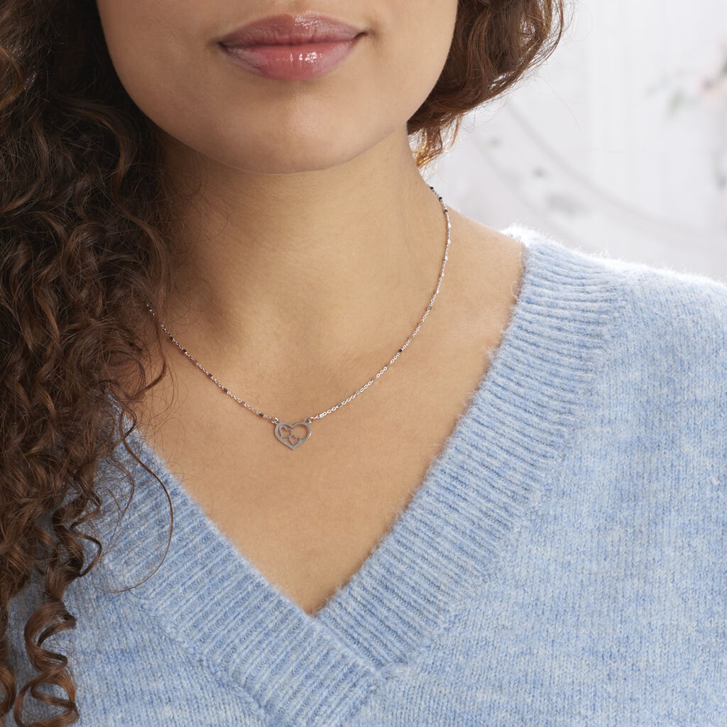 Damen Halskette Silber 925 Herz Robina - Halsketten Damen | OROVIVO