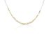 NELINA Damen Collier Silber Bicolor Gold/Silber 925