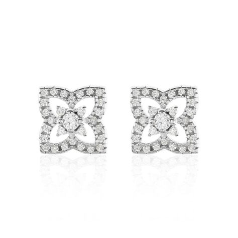 Damen Ohrstecker Silber 925 Zirkonia Raute - Ohrstecker Damen | OROVIVO