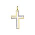 Damen Anh&auml;nger Gold 375 (9 Karat) Diamant Wei&szlig; 0,08 ct Religi&ouml;ses Kreuz
