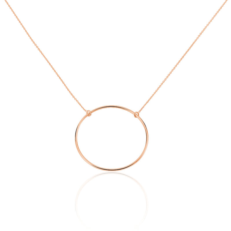 Collier Pink Or Rose Cercle Ajoure Gm - Spannringe Damen | OROVIVO