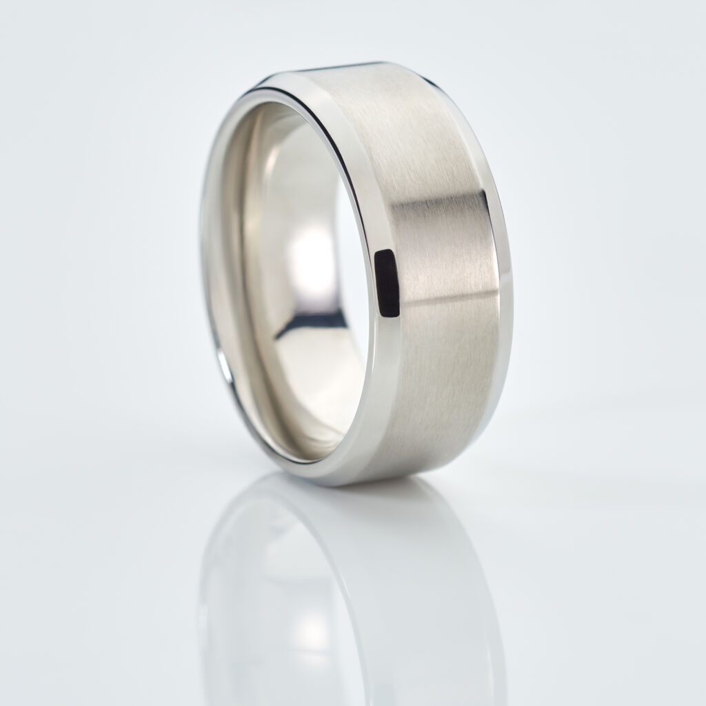 BOND Unisex Ring Edelstahl B 8 mm