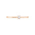Solitärring Roségold 375 Diamant 0,07ct - Ringe mit Edelsteinen Damen | OROVIVO