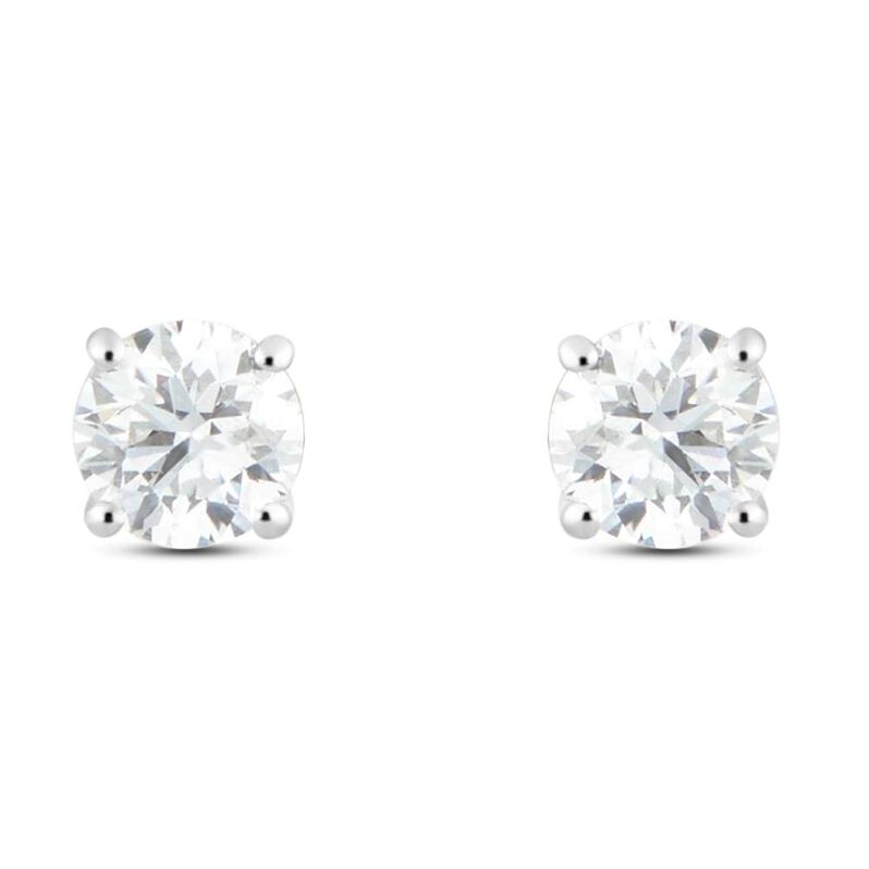 Orecchini Lobo Punto Luce Diamade Oro Bianco Diamante Lab-Grown - Spannringe Damen | OROVIVO