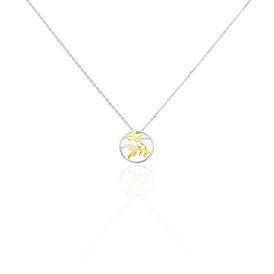 Damen Halskette Silber 925 Vergoldet Zirkonia  - Ketten mit Anhänger Damen | OROVIVO