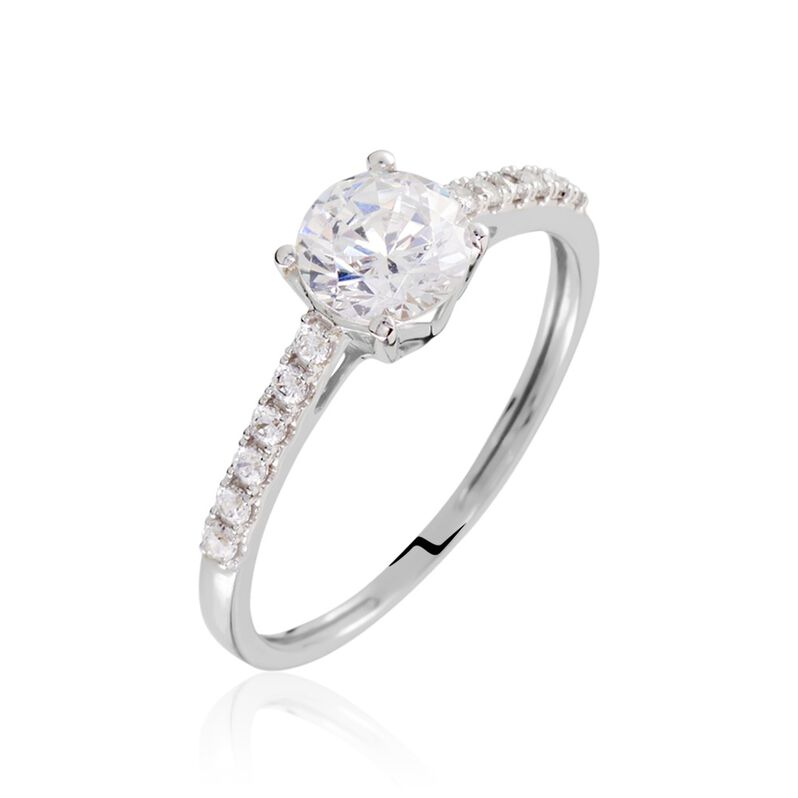 Bague Manon Or Blanc Oxyde - Spannringe Damen | OROVIVO