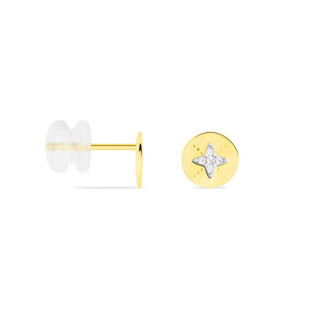 Boucles D'oreilles Or Jaune Yusra - Spannringe Damen | OROVIVO