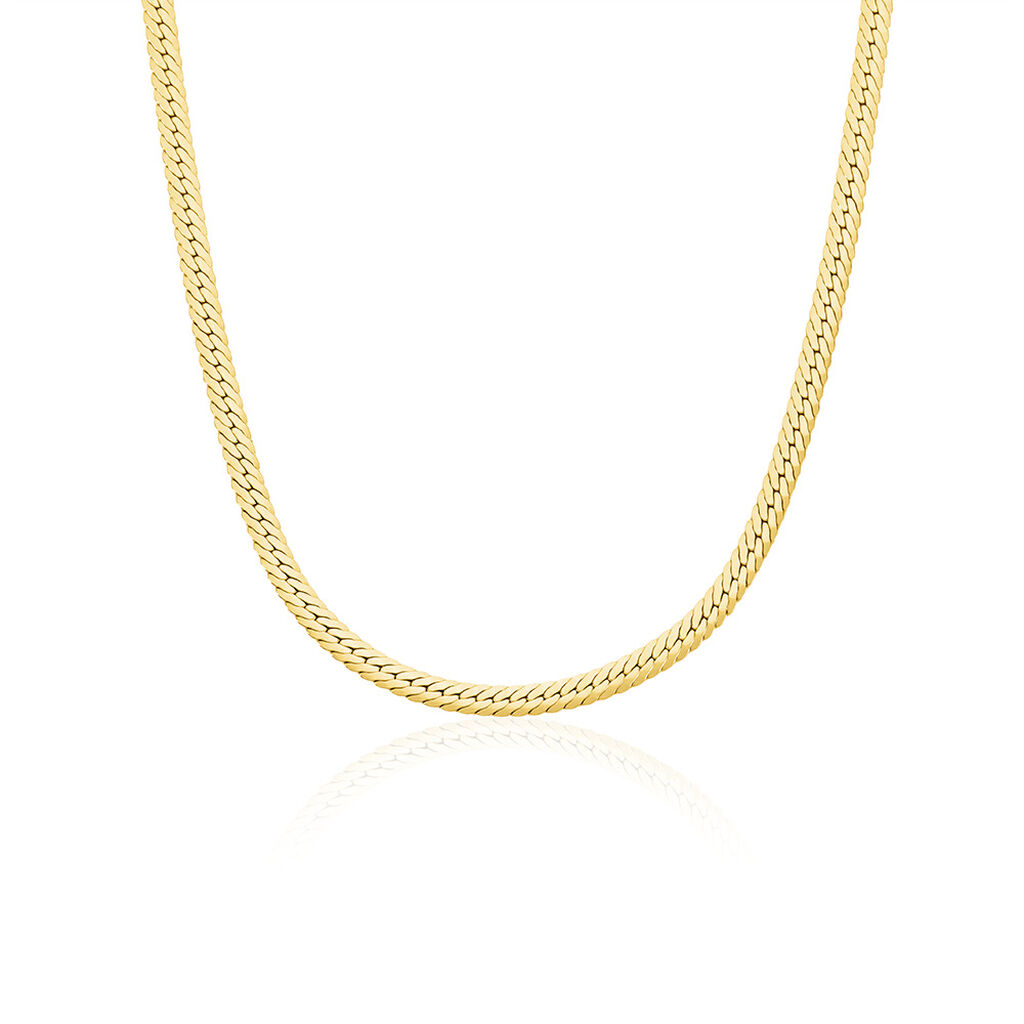 HANIWA Damen Collier Silber vergoldet 925 B 3,2 mm