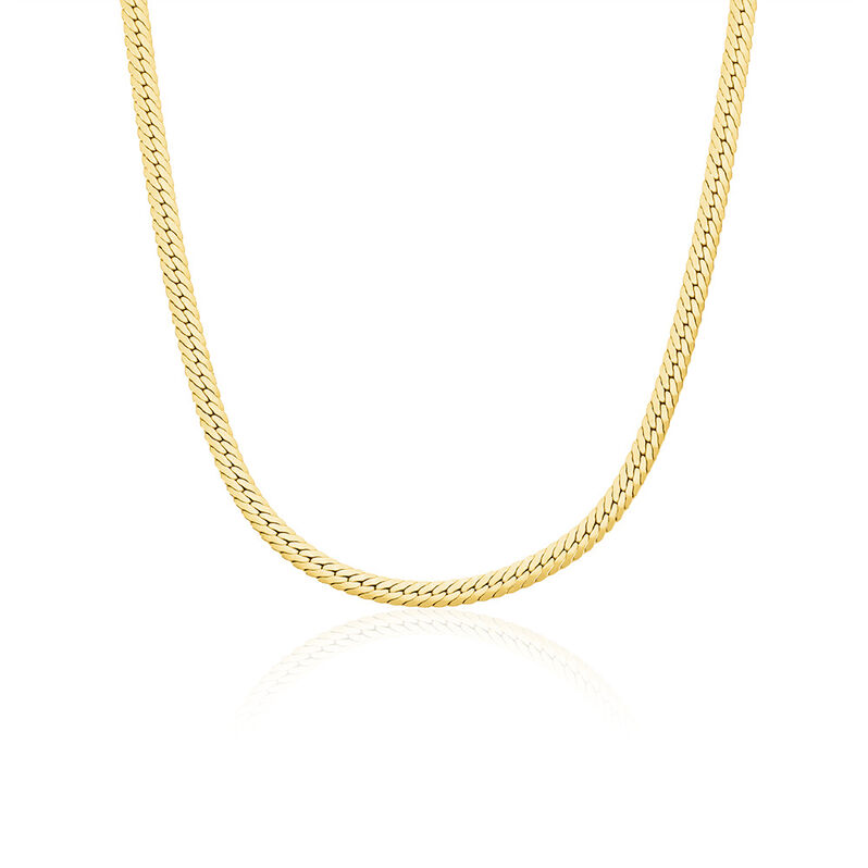 HANIWA Damen Collier Silber vergoldet 925 B 3,2 mm - Halsketten Damen | OROVIVO