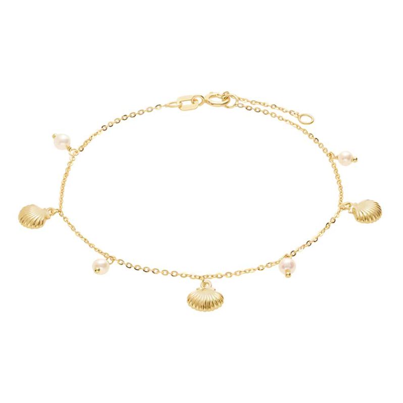 Bracciale Beverly Oro Giallo Perla D'Acqua Dolce - Spannringe Damen | OROVIVO
