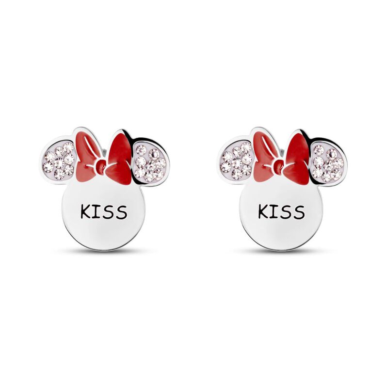 Orecchini Lobo Mickey Mouse & Friends Acciaio Cristallo - Spannringe Damen | OROVIVO