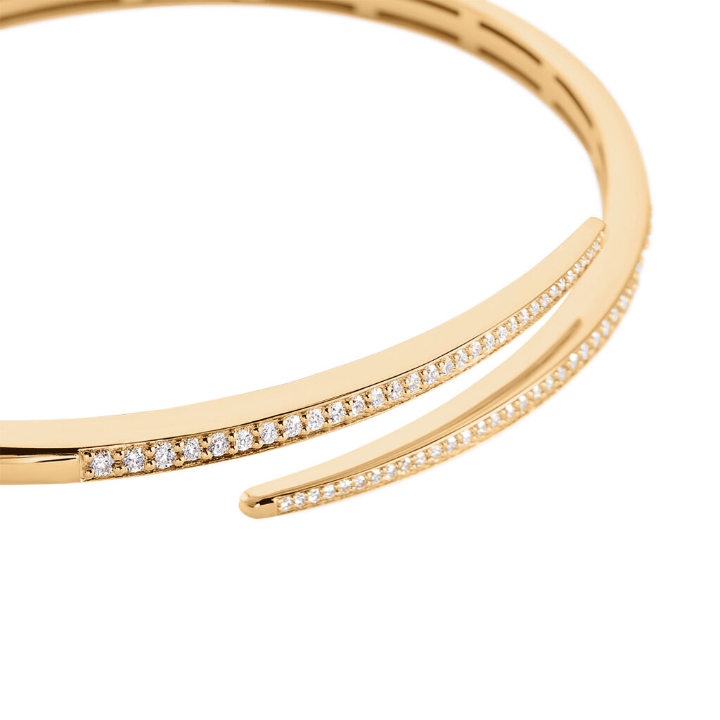 ALIYA Damen Armreif / Armspange Gold 585 (14 Karat) Diamant Weiß 0,04 ct - Armreifen Damen | OROVIVO