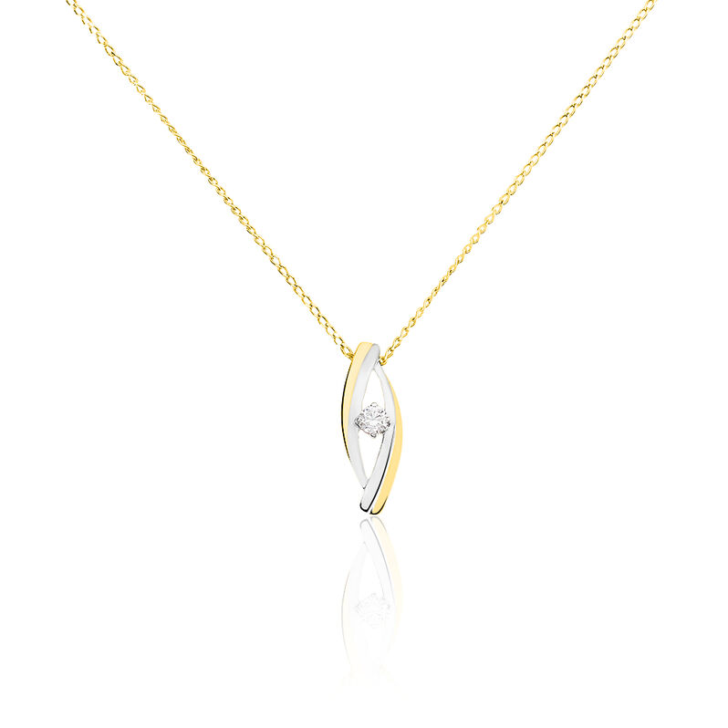 Collier Peline Or Bicolore Oxyde De Zirconium - Spannringe Damen | OROVIVO