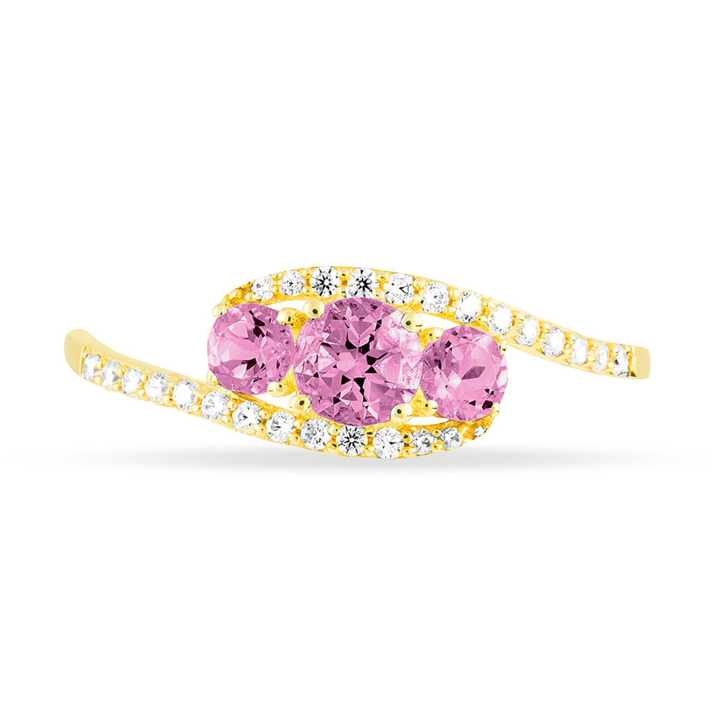 Bague Chloe Or Jaune Saphir Et Diamant - Spannringe Damen | OROVIVO