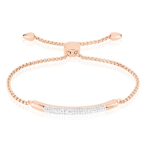 Damenarmband Edelstahl Rosé Vergoldet Kristall - Armbänder Damen | OROVIVO