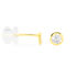 Damen Ohrstecker Gold 375 Zirkonia 3mm - Ohrstecker Damen | OROVIVO
