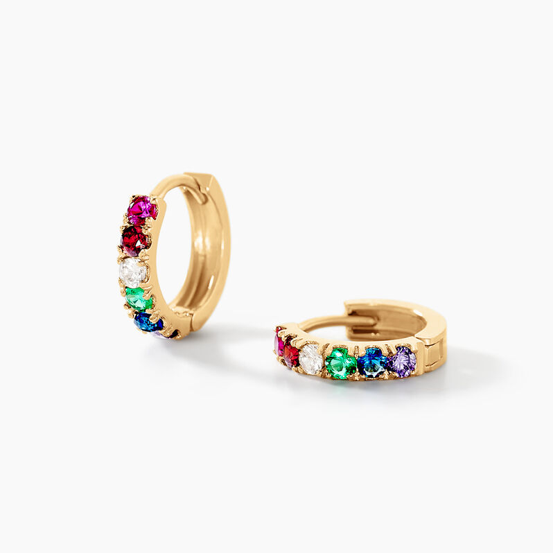 Creoles Andgelina Or Jaune Oxydes De Zirconium - Spannringe Damen | OROVIVO