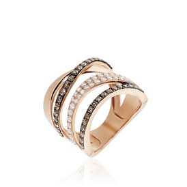 Damenring Roségold 750 Diamanten 0,664ct - Ringe mit Edelsteinen Damen | OROVIVO