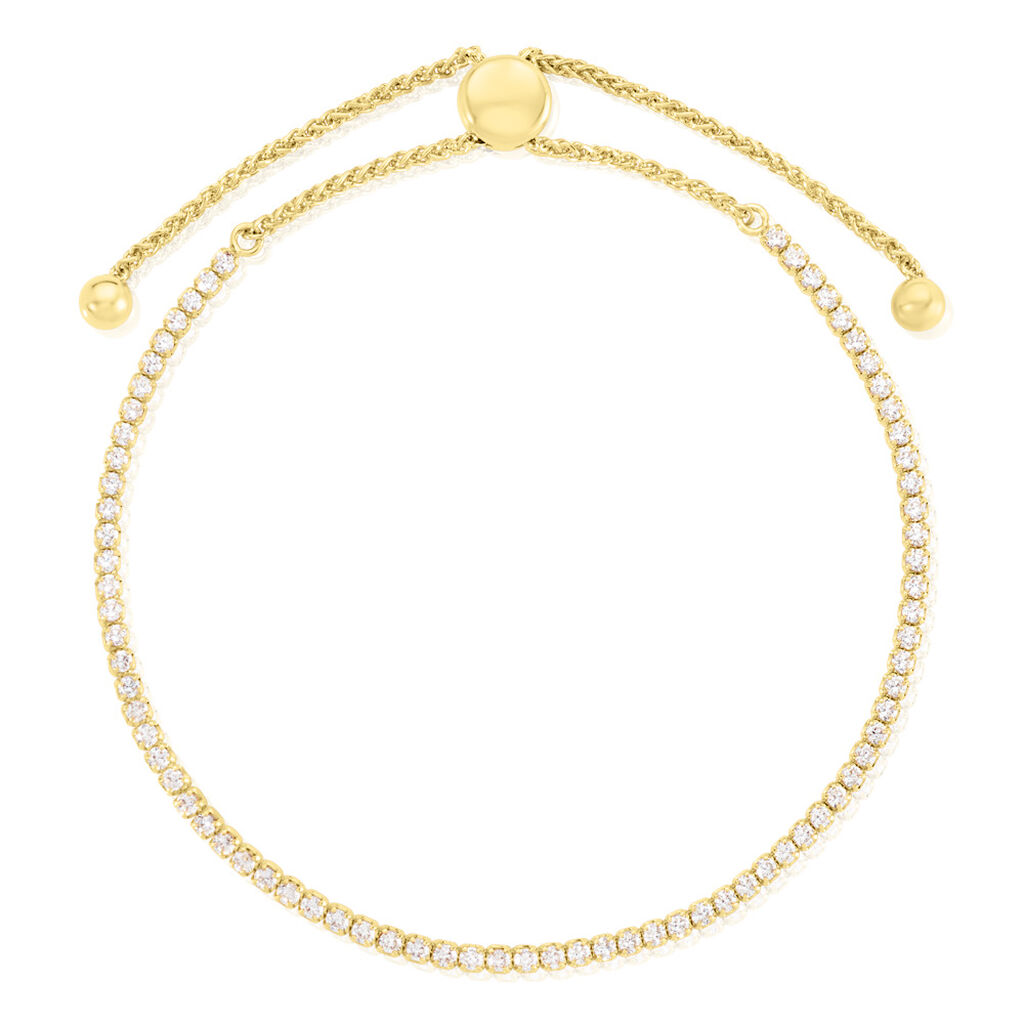 TALIA Damen Armband Silber vergoldet 925 Zirkonia Wei&szlig; 2,17 ct