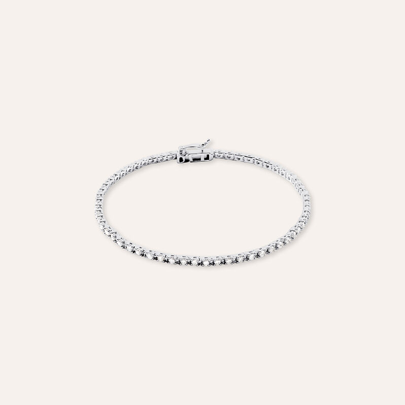 Bracciale Tennis Grace Oro Bianco Diamante - Spannringe Damen | OROVIVO