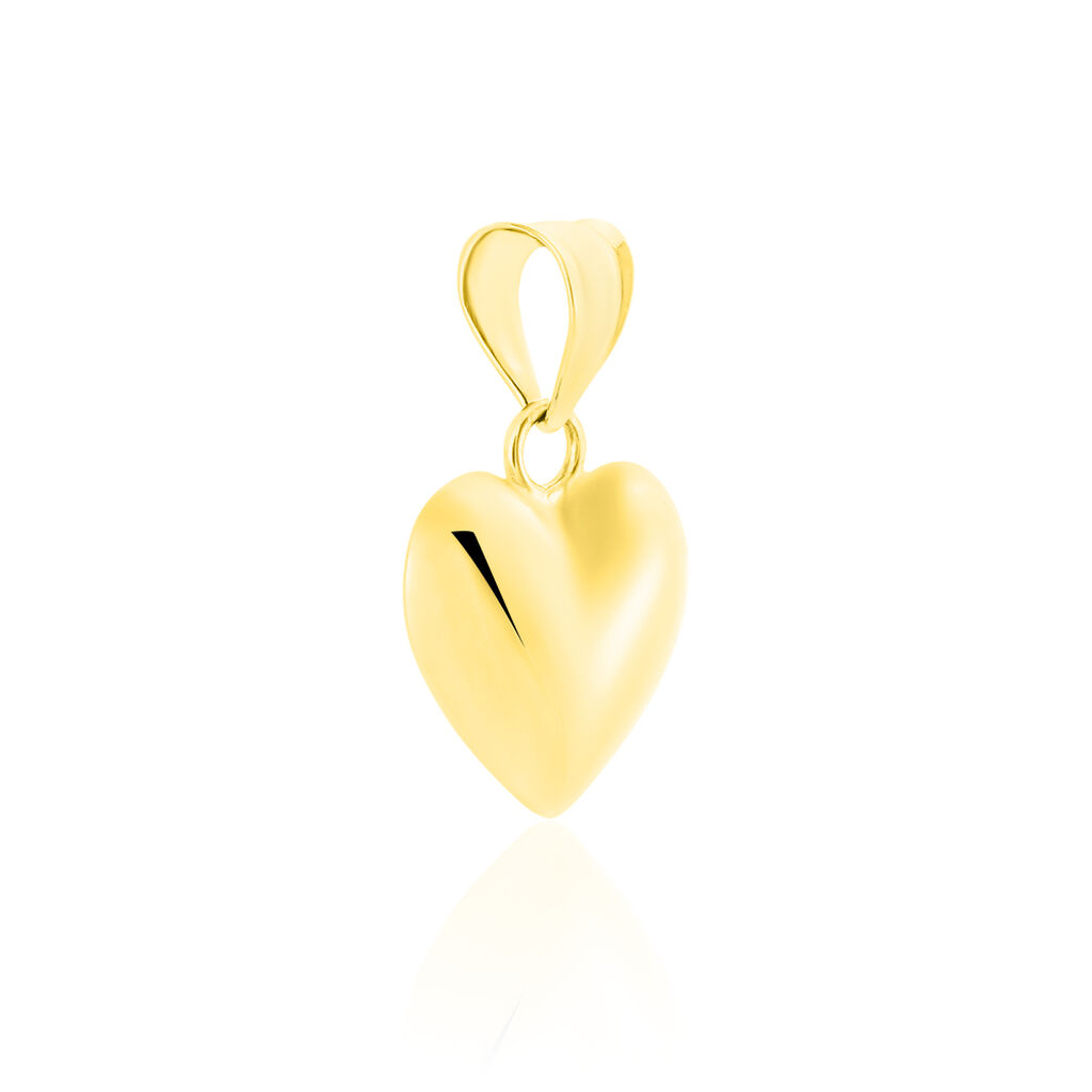 Herzanhänger Gold 375 Bicolor Schraffiert - Schmuckanhänger Damen | OROVIVO