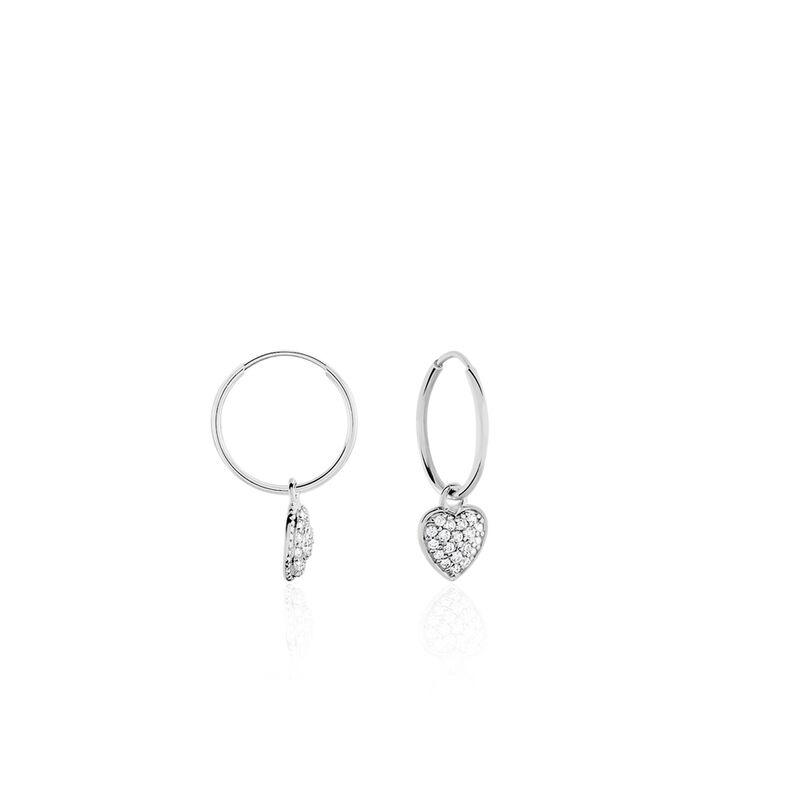 Creoles Or Weiss 375/1000 Lulu - Spannringe Damen | OROVIVO
