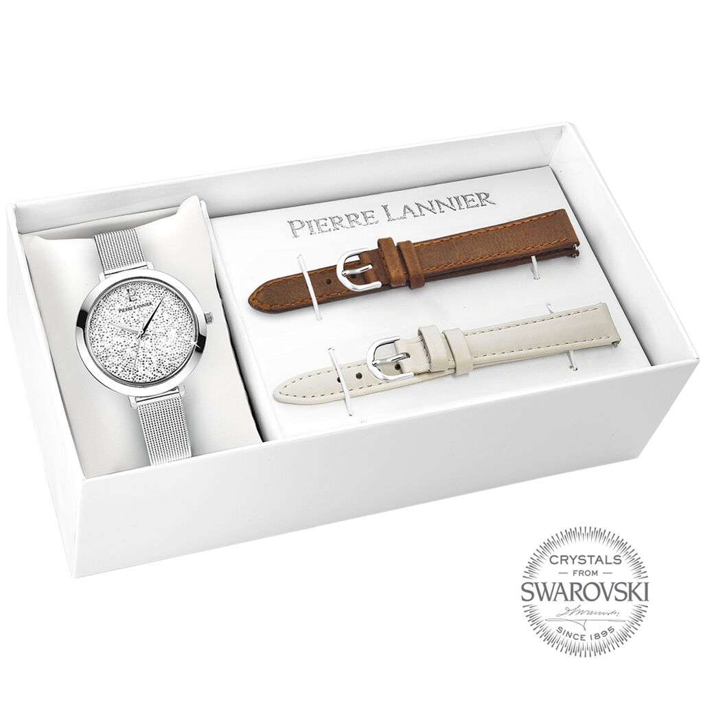Coffret De Montre Pierre Lannier Coffret Week End Blanc - Spannringe Damen | OROVIVO