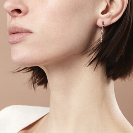 Damen Ohrstecker Lang Silber 925 Rosé Vergoldet - Ohrstecker lang Damen | OROVIVO
