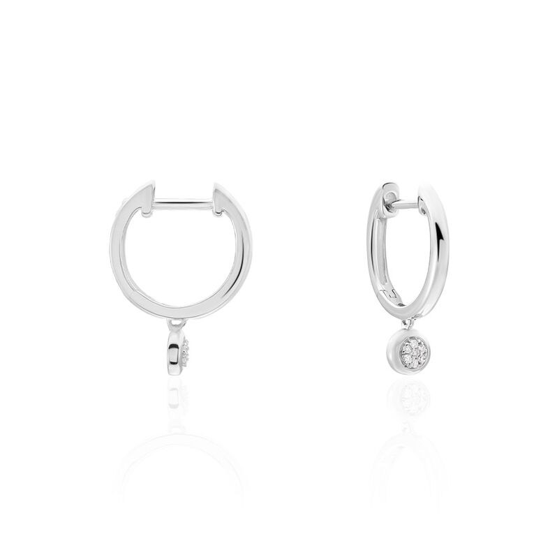 Créoles Or Weiss Mairenn Diamants - Spannringe Damen | OROVIVO