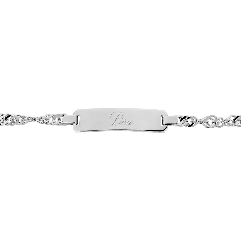 Damen Id Armband Singapurkette Silber 925  - Armbänder mit Gravur Damen | OROVIVO
