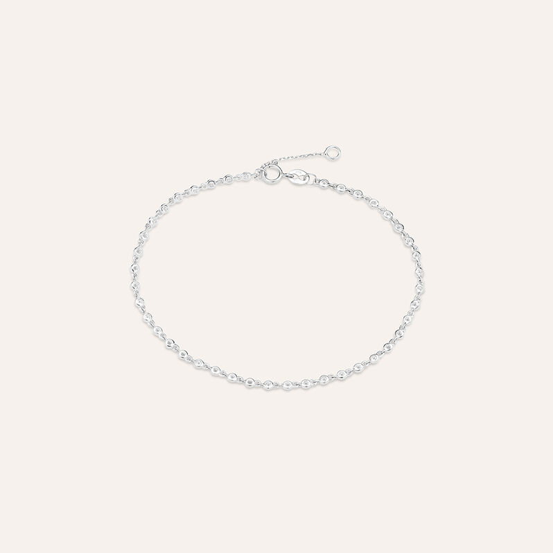 Bracciale Tennis Claire Oro Bianco Cubic Zirconia - Spannringe Damen | OROVIVO
