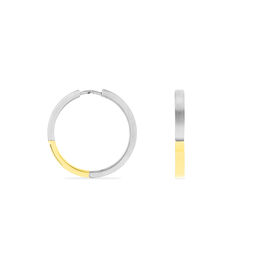 Boccia Damen Creolen Titan Bicolor 24mm 0517-02 - Creolen Damen | OROVIVO