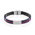 ALECK Herren Armband Stoff Blau