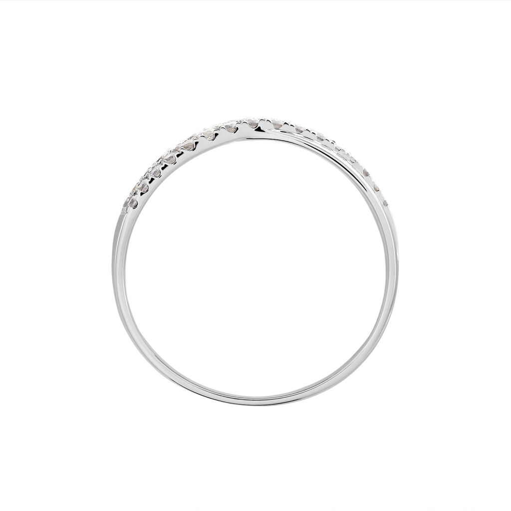 Damenring Weißgold 375 Zirkonia Tenna - Ringe mit Stein Damen | OROVIVO