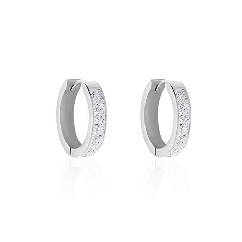 Damen Creolen Edelstahl Kristall - Creolen Damen | OROVIVO