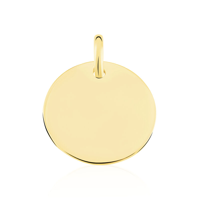 LIV-ANN GRAVUR Unisex Anh&auml;nger Silber vergoldet 925 Kreis - Anh&auml;nger mit Gravur Unisex | OROVIVO