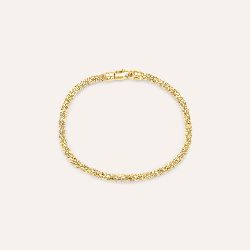 Bracciale Catena Gold Essence Oro Giallo - Spannringe Damen | OROVIVO
